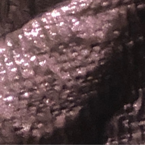 Mac Duggal Off Shoulder Metallic Amethyst Side Ruffle Cocktail Dress Size 14 - Picture 13 of 16